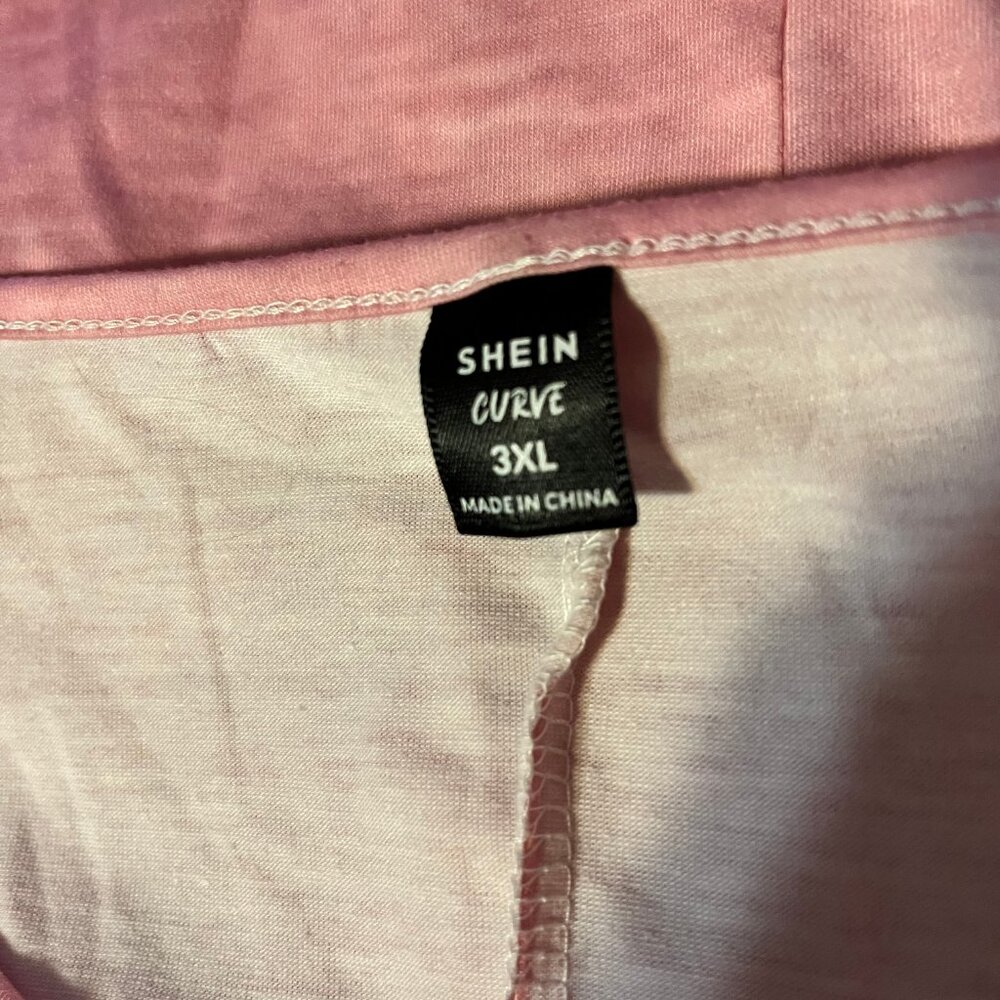 SHEIN CURVE 3XL Pink Old Lady Hippy T-Shirt - Picture 8 of 8